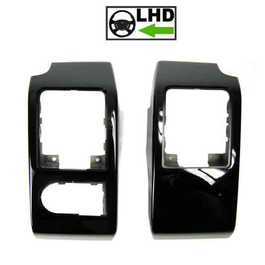 Black Piano Dash End Panels for Range Rover L322 - LHD