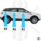 Genuine Rear Right Window Moulding Trim for Range Rover Evoque