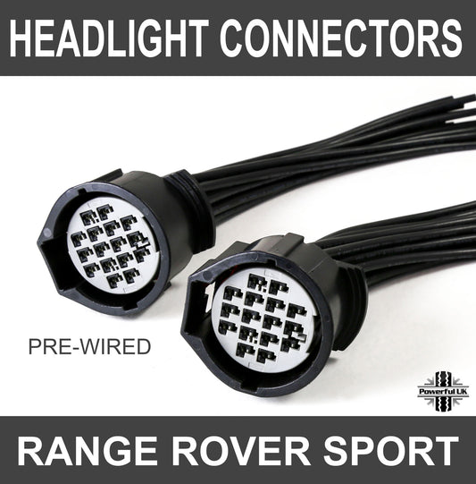 Headlight Connectors for Range Rover Sport L320 - Pair