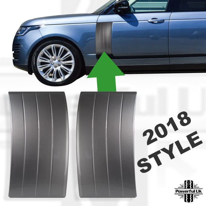 Facelift Style (4 Slats) Side Vents - Silver for Range Rover L405 2018