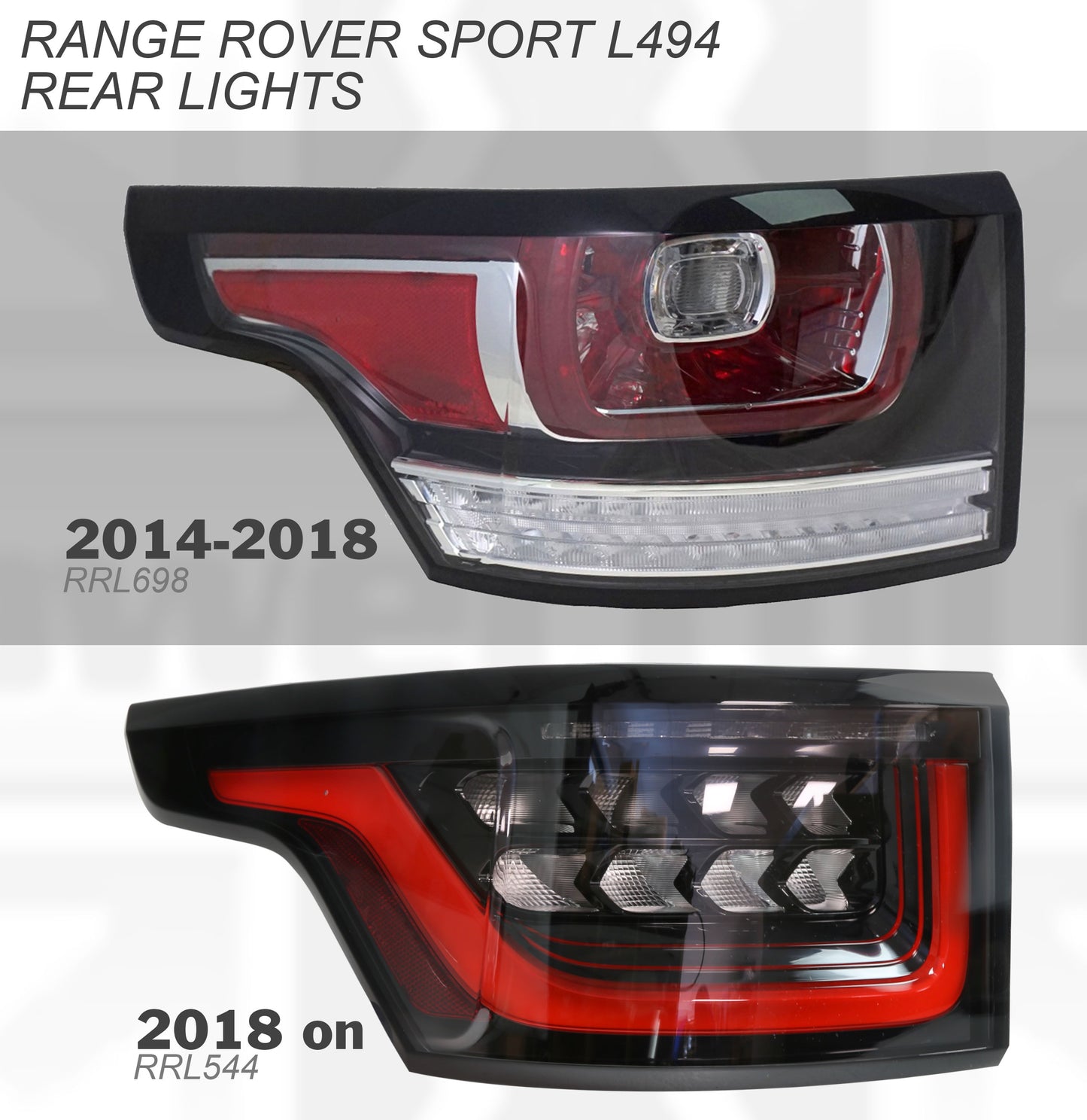 2018 Facelift Rear Light  for Range Rover Sport L494 2018+ - ROW Spec - LEFT LH (Genuine)