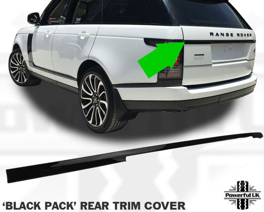 Tailgate Trim Stick On Cover - Gloss Black for Range Rover L405