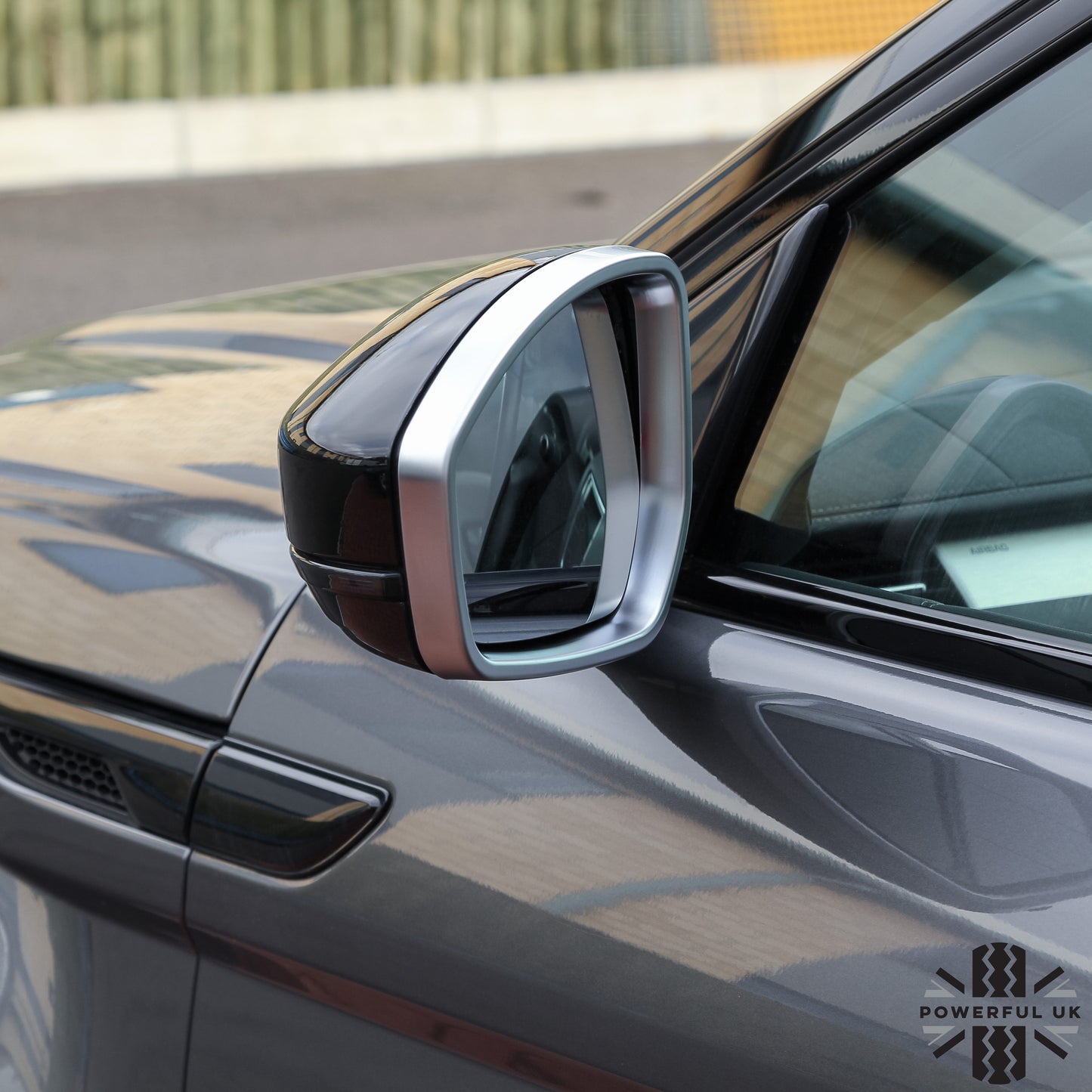 Mirror Surround Trims - Silver - for Jaguar E-Pace