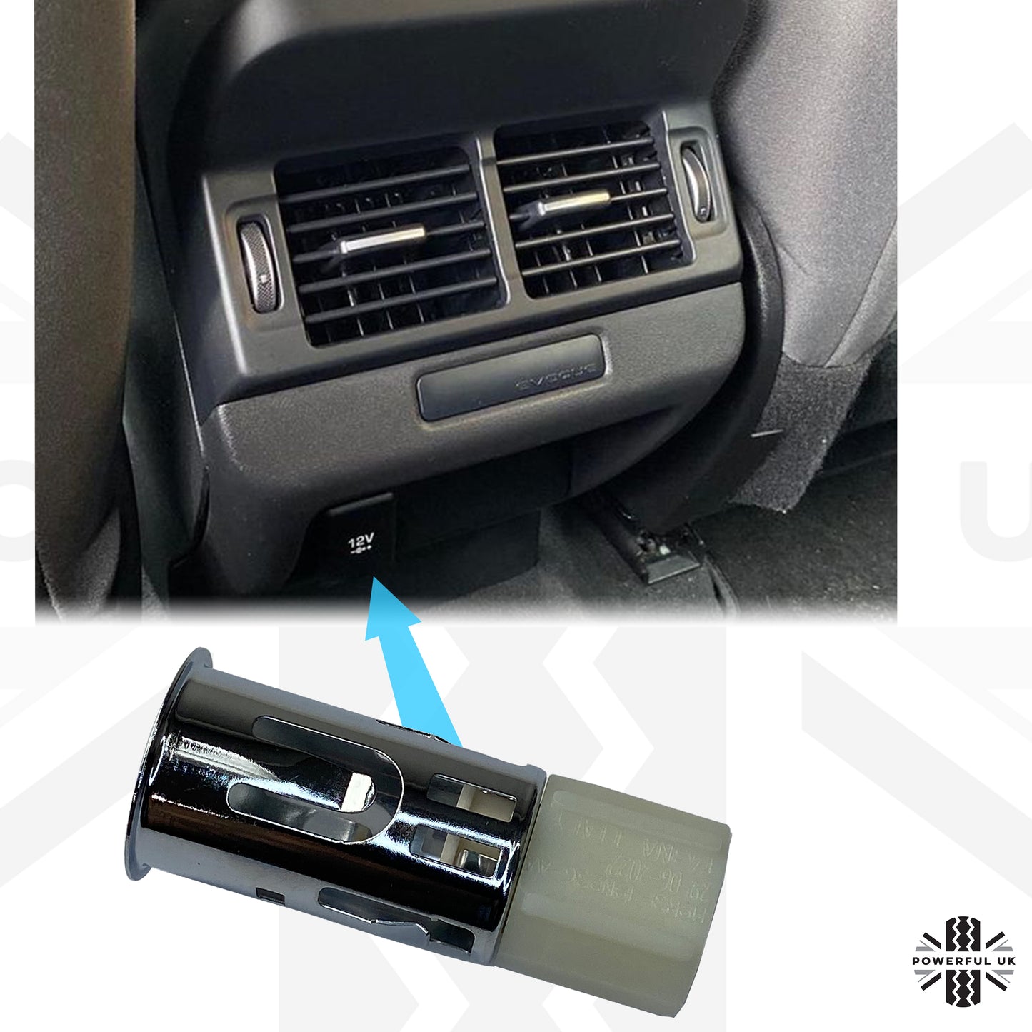 Genuine Interior Power Outlet Cigar Lighter Base for Range Rover Evoque 2016+