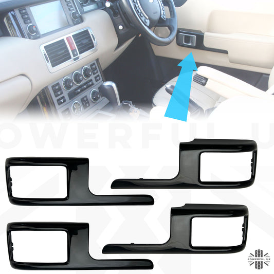 Door Catch Surrounds (4pc) - Lined Oak for Range Rover L322