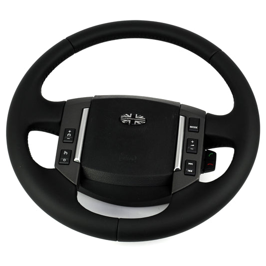 Soft Leather Steering Wheel - for Land Rover Discovery 3 Genuine (Outright)