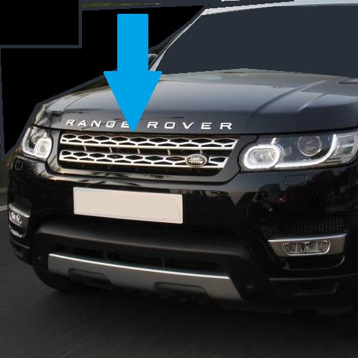Front Grille for Range Rover Sport L494  - Aftermarket - Black + Silver