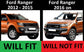 Mesh Style Front Grille - Satin Black - for Ford Ranger (2012 on)
