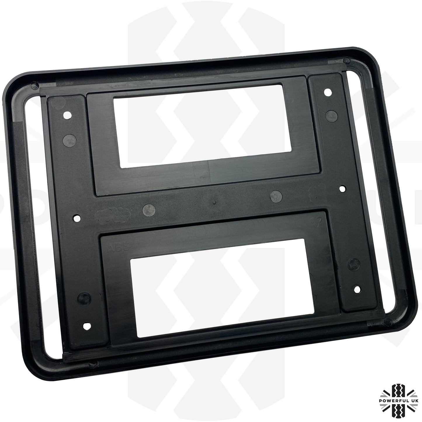 Square Rear Number Plate Surround - Black