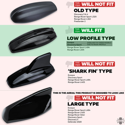 Dummy Aerial Cover for Range Rover L405 - Gloss Black