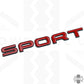 SPORT Lettering - Black & Red for Range Rover Sport L494 Tailgate