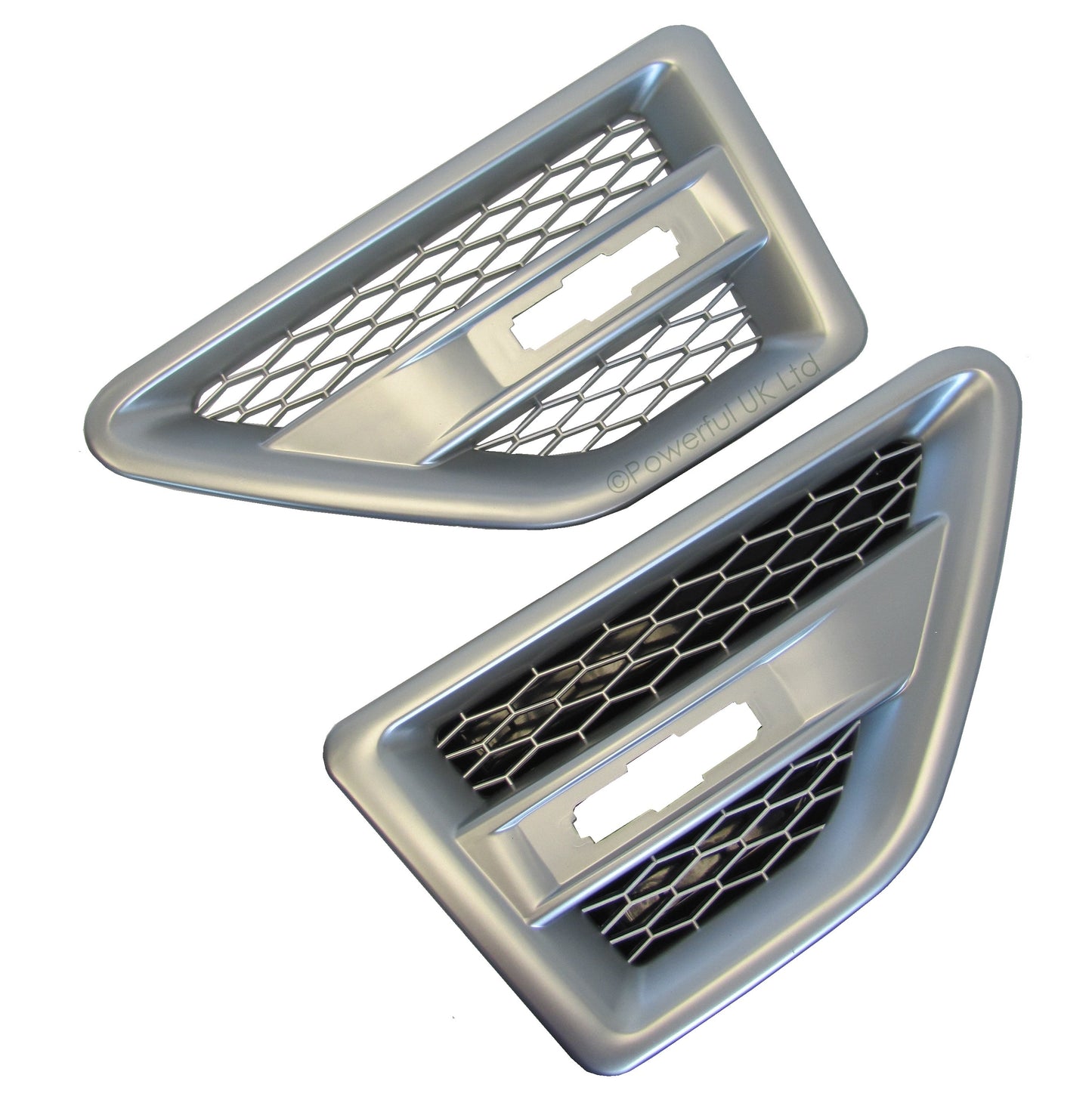 Side Vents - Silver - for Land Rover Freelander 2 - PAIR