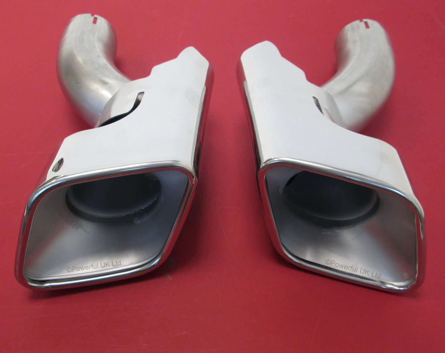 Exhaust Tips for Range Rover Sport Autobiography Rear Bumper - Diesel - Silver Inside