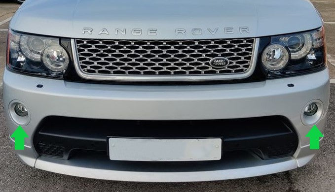 Fog Light Bezels for Range Rover Sport L320 Autobiography Front Bumper  - Silver
