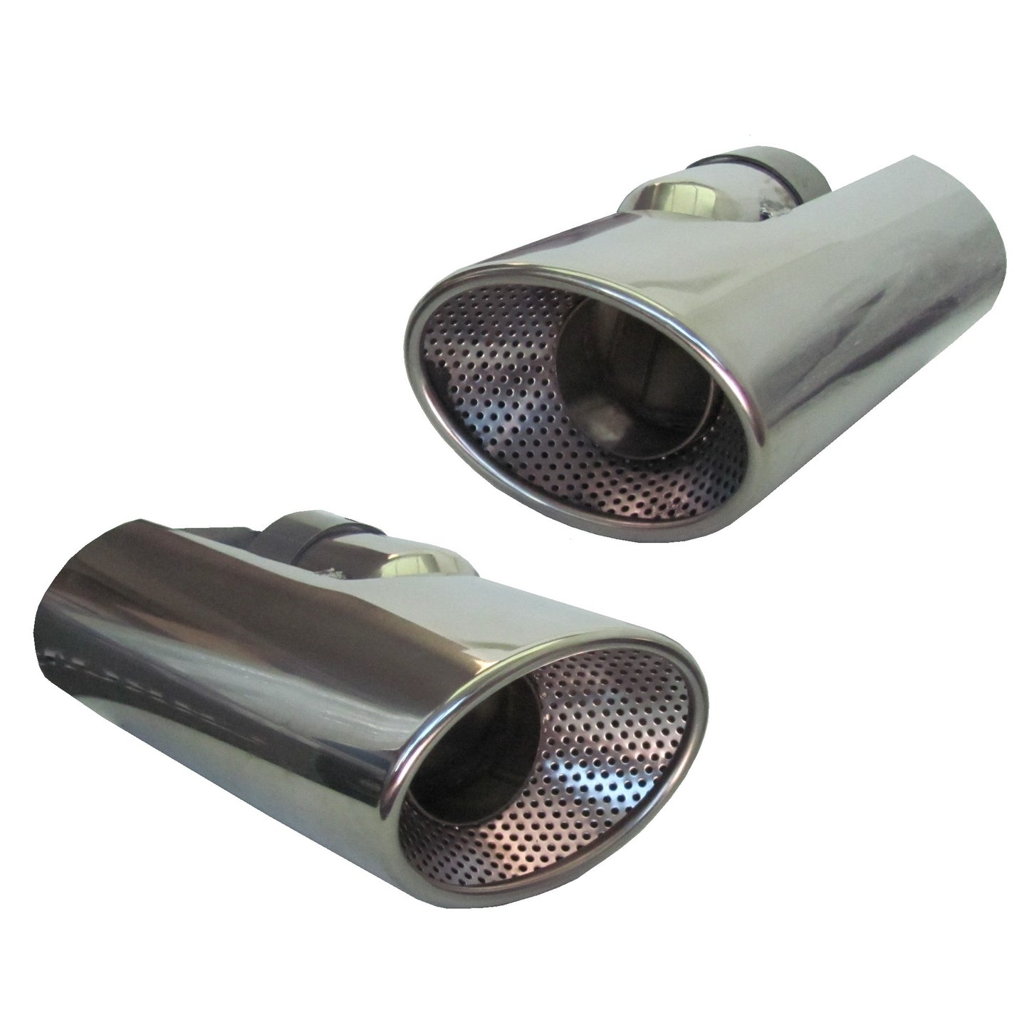 Exhaust tailpipe HST Style trim Stainless for Land Rover Freelander 2 PETROL (2pc) (Genuine)