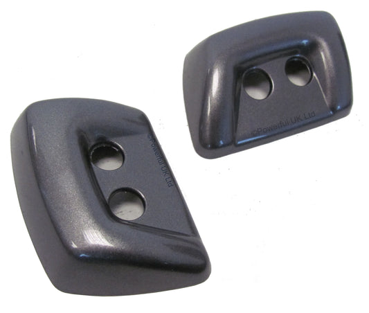Headlight Washer Jet covers in Stornoway Grey for Land Rover Discovery 3 LR3 pair