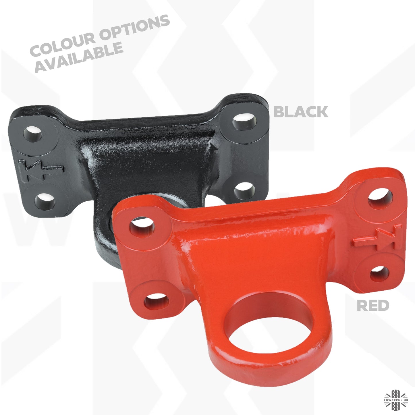 Tow Loop Upgrade Kit B - Black Loops + Red Inserts for Land Rover Defender L663