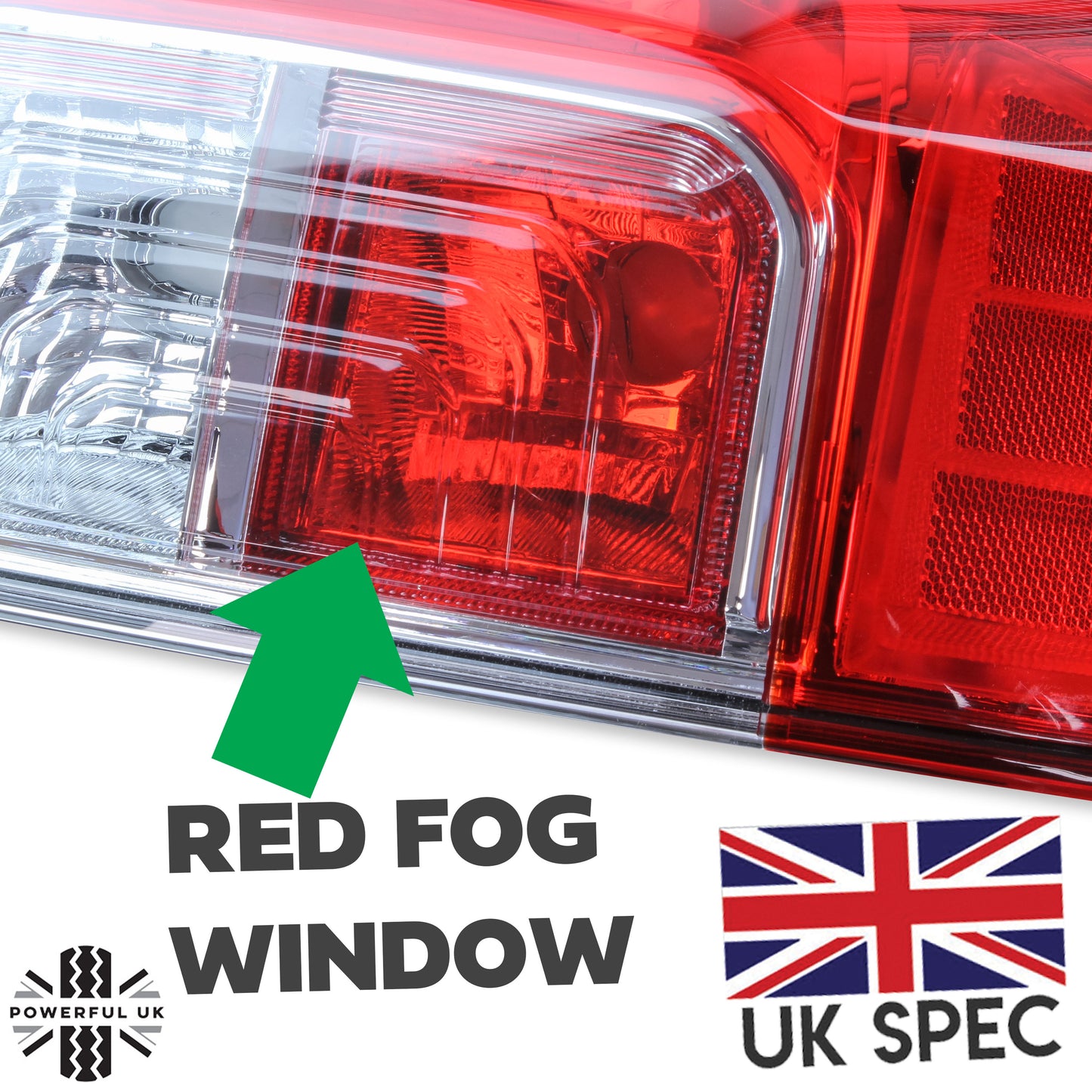 Rear Light - RH ( UK spec with fog light ) for Nissan Navara NP300
