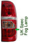 Rear Light - With Loom & Bulbs - RH (with fog) - Toyota Hilux Mk7 / Vigo Champ