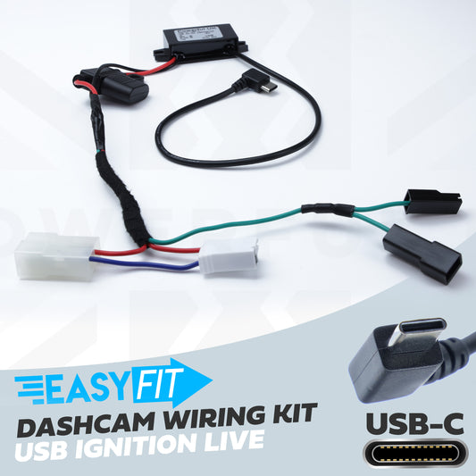 Overhead Console 'Dashcam' Wiring Kit - Tap-in Loom + USB-C Adapter for Land Rover Freelander 2 (2012+)