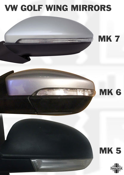 VW Golf Mk 7 LED 'Sweeping' Wing Mirror Indicators - Pair