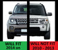 Genuine Mirror Covers - Top Half Caps for Land Rover Discovery 4 Facelift  - Chrome