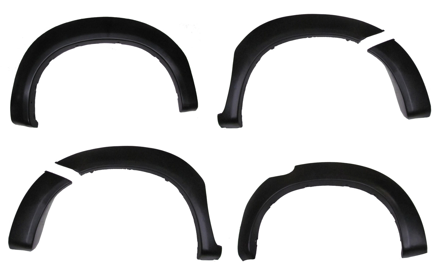 ABS Wheel Arch Kit in ABS plastic - 6 pc Kit - for Toyota Hilux Mk6