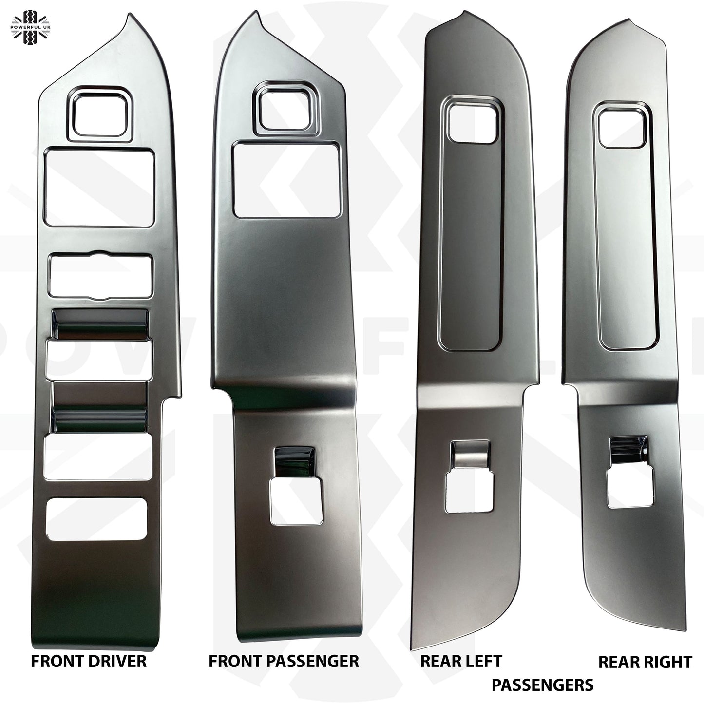 Window Switch Surround Trim - Silver - for Land Rover Defender L663 LHD