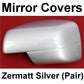 Full Mirror Covers for Land Rover Discovery 3 - Zermatt Silver
