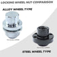 Locking Wheel Nut Kit for Range Rover Classic Alloy Wheels - Black