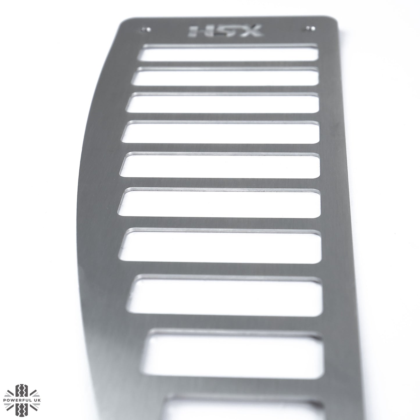 Footrest Plate in Brushed Stainless Steel for Land Rover Defender L663 - RHD