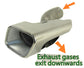 Exhaust Tips for Range Rover Sport Autobiography Rear Bumper - Diesel - Silver Inside