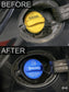 Alloy Fuel Filler Cap Cover for Range Rover Evoque - Diesel - Blue