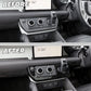 2pc Centre Console Dash Cover Kit in Gloss Black for Land Rover Defender L663