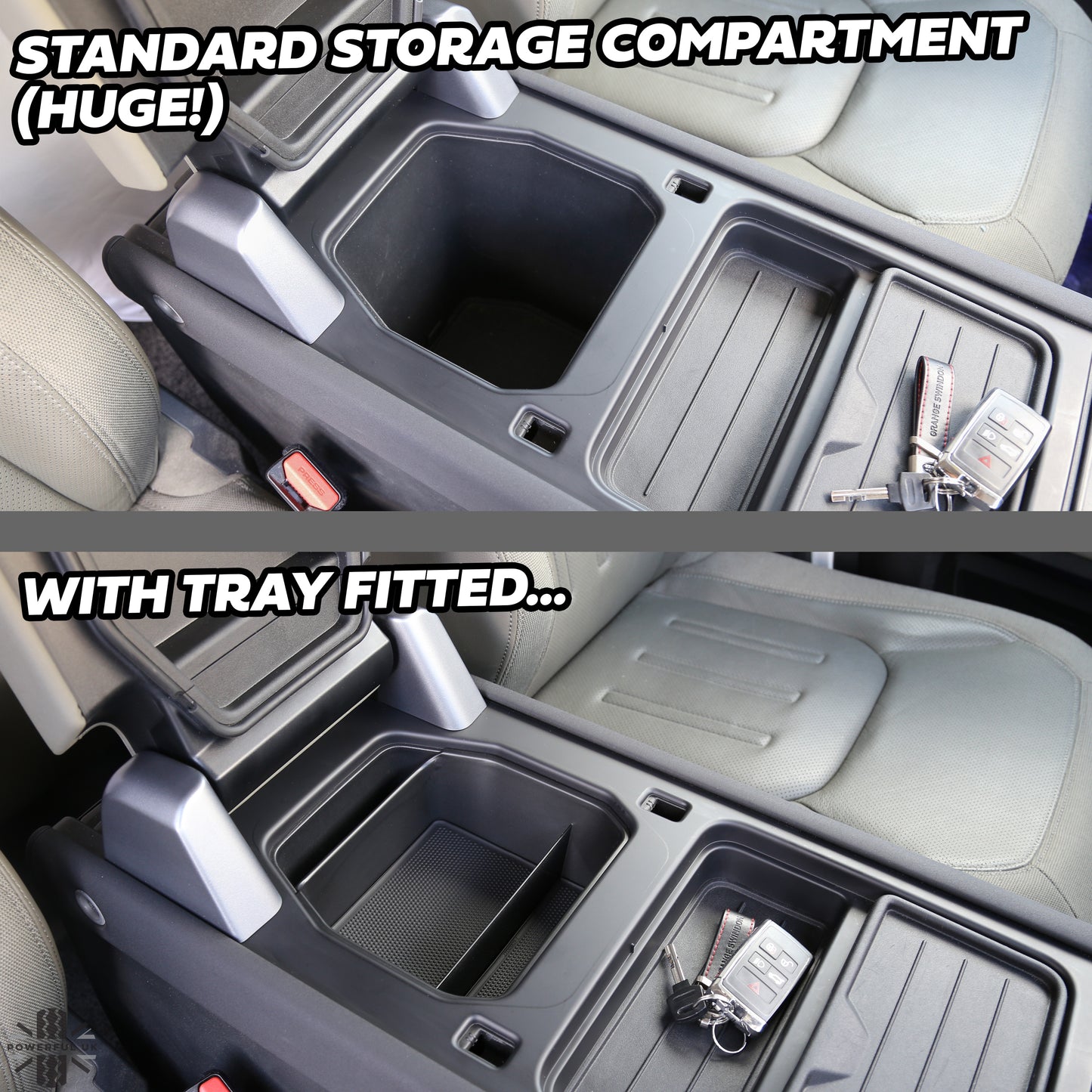 Front Armrest Storage Tray for Land Rover Defender L663 - Type A