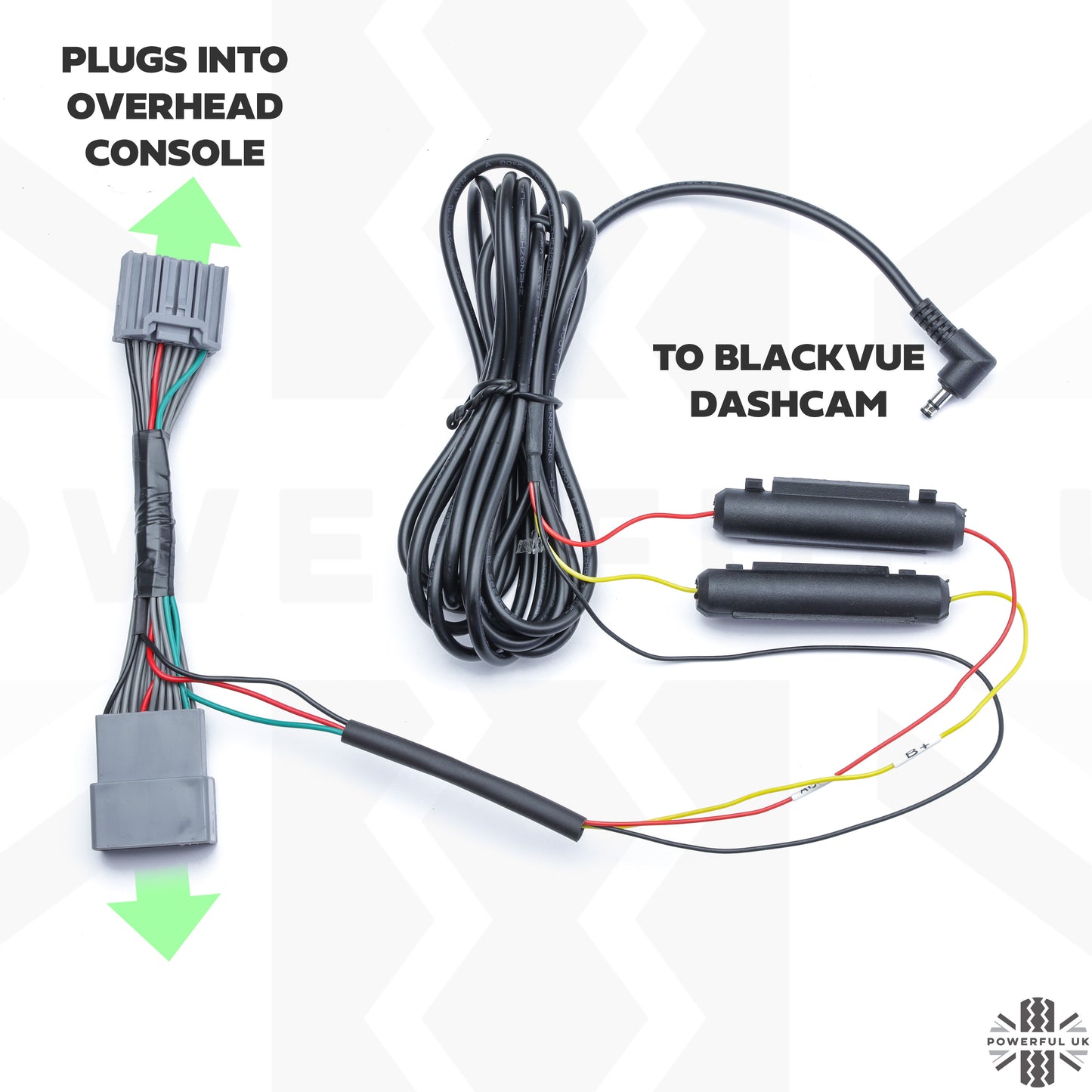 Hardwire Kit for Blackvue Dashcam for Range Rover Evoque 1 with LATE overhead console (2014+)