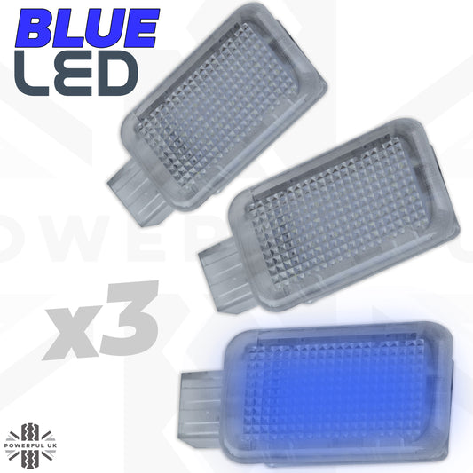 BLUE LED interior boot lamp upgrade for Range Rover L405 (3pc)