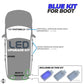 BLUE LED interior boot lamp upgrade for Range Rover L405 (3pc)