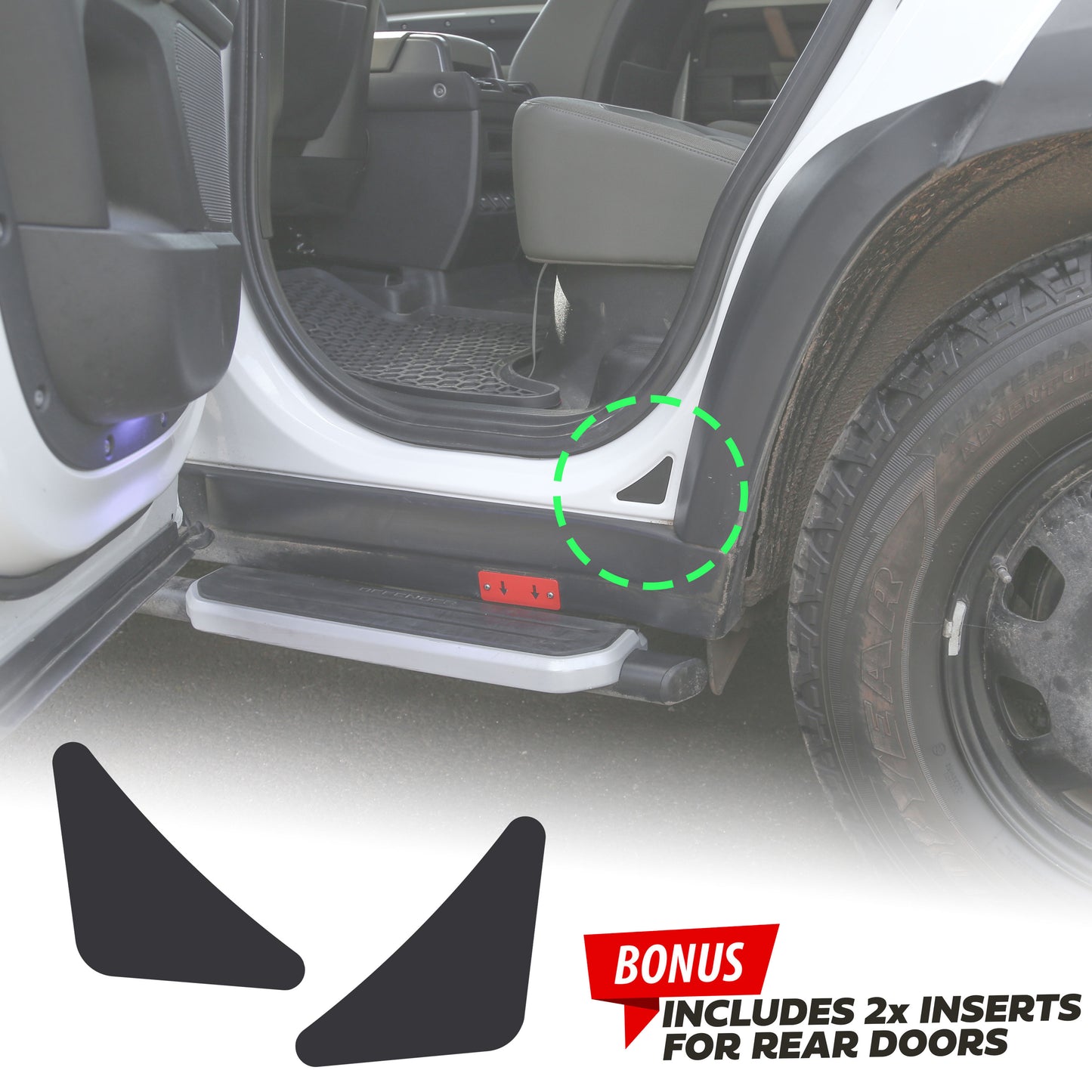Rear Bumper Protection Decal for Land Rover Defender L663 - no emblem