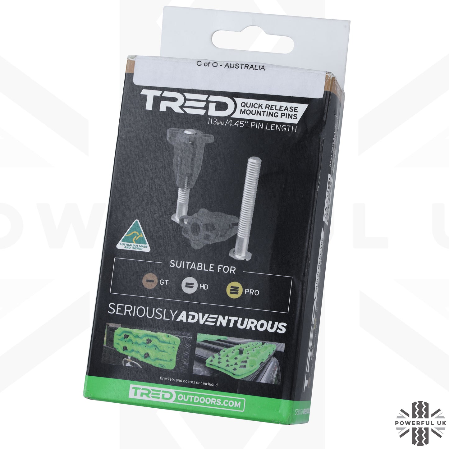 2x TRED Quick Release Mounting Pins for Recovery Boards