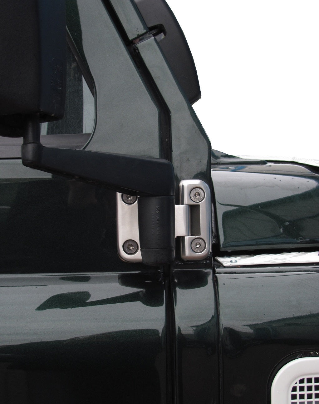 Door Hinge Kit - Brushed Stainless Steel - 4 Door - for Land Rover Defender