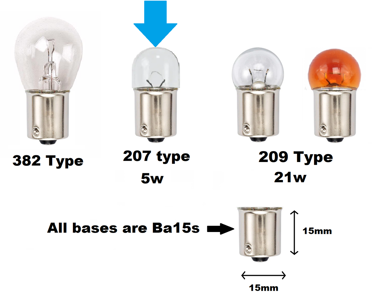 Clear BA15s Side/Indicator bulbs for Land Rover Defender (x2)