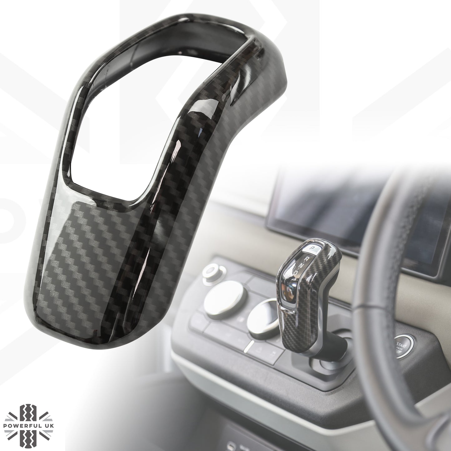 Interior Gear Selector Trim - Carbon - for Land Rover Defender