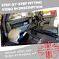 5pc Gloss Black Interior Trim Kit (Centre console & door pulls) for Land Rover Defender - 110/130 - RHD