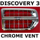 Side Vent Assembly - Chrome - for Land Rover Discovery 3