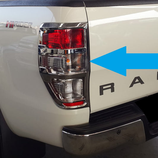 Rear Light Covers - Chrome - Ford Ranger 2012 on
