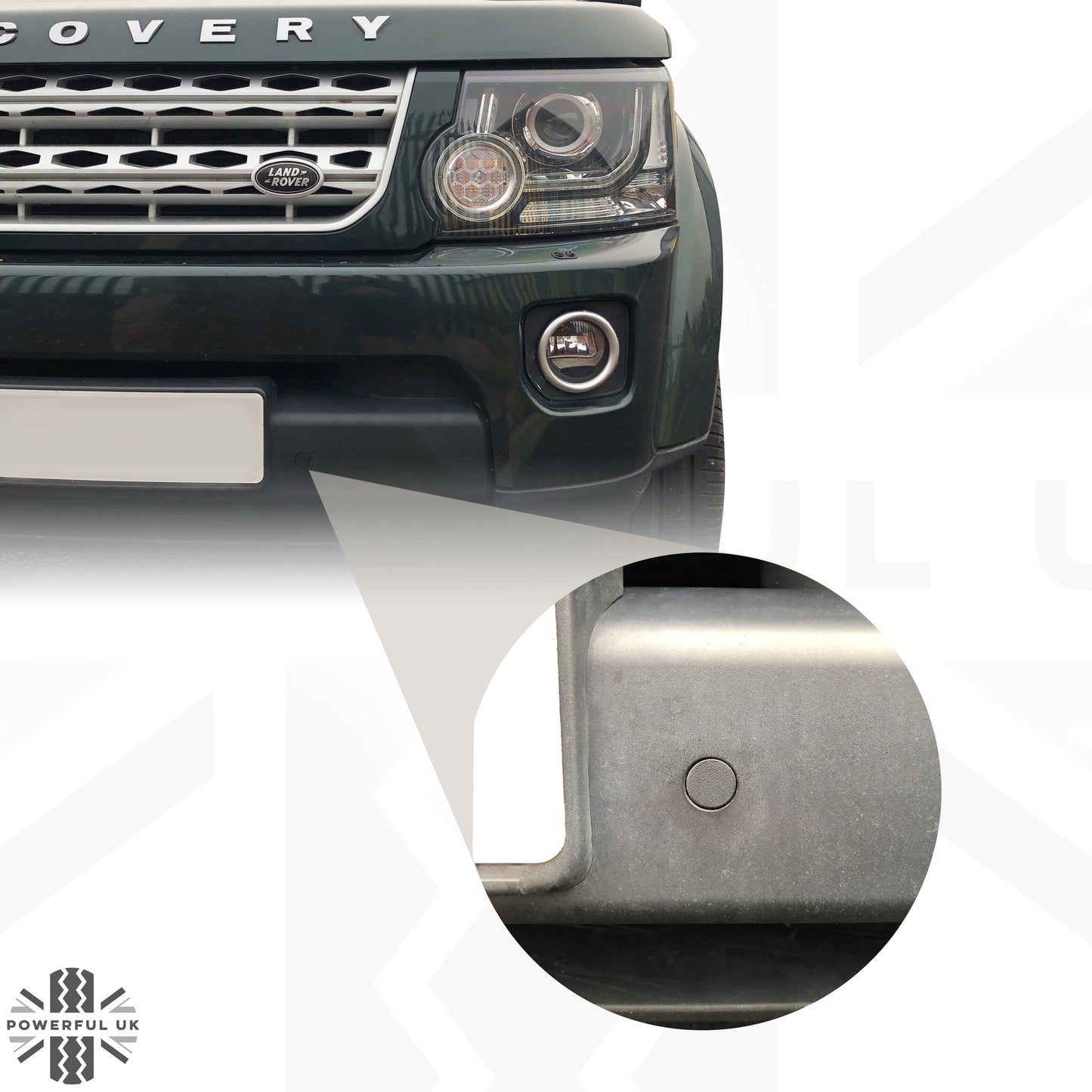 16mm Parking Sensor Cover Stickers x8 for Jaguar