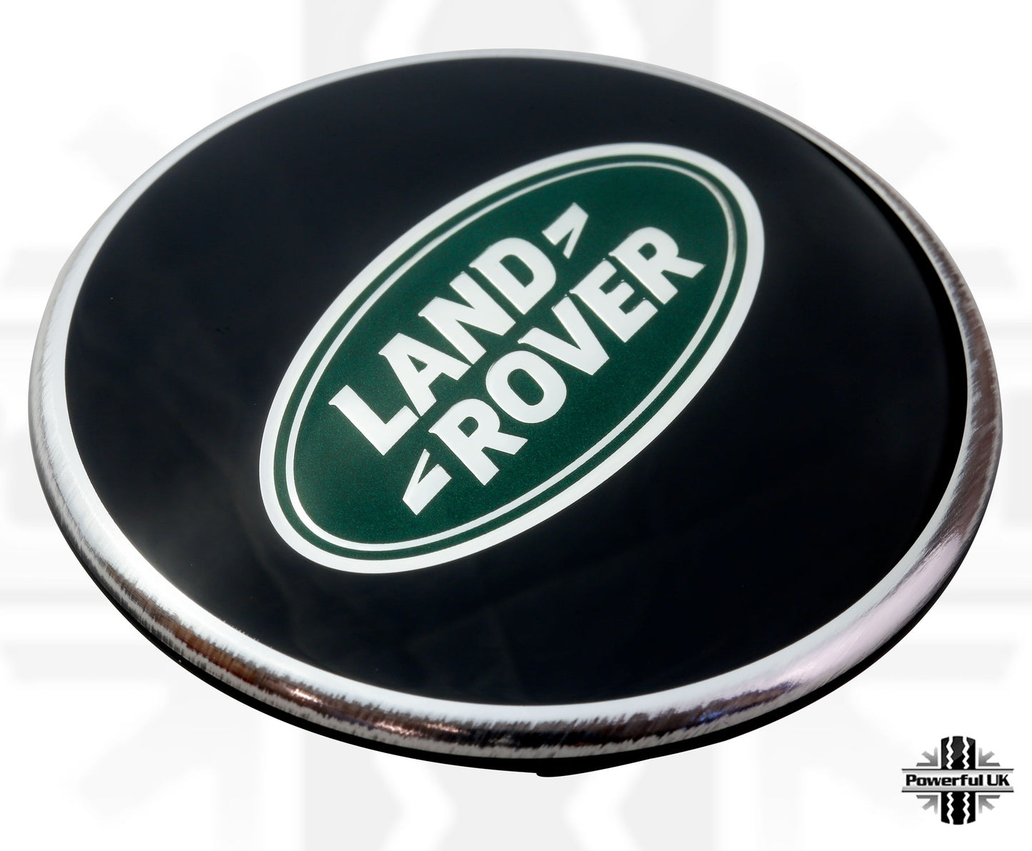 Genuine 4x Black & Green Alloy Wheel Center Caps for Range Rover Sport L494