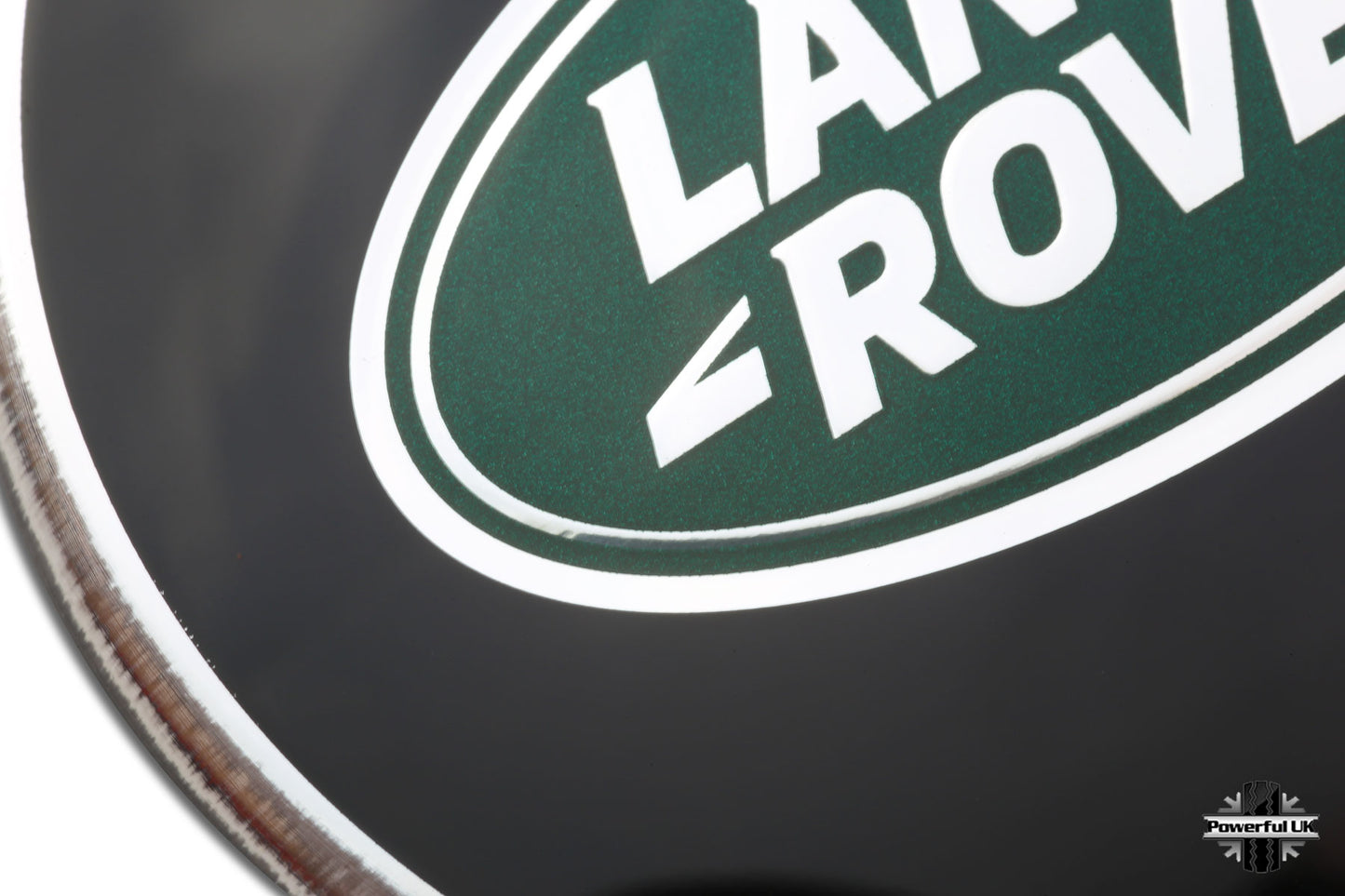 Genuine 4x Black Green Alloy Wheel Center Centre Caps for Land Rover Defender