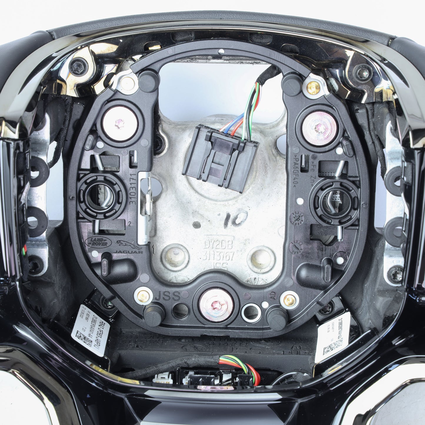 Steering Wheel - NON Heated - Ebony Leather + Moonlight Bezel for Range Rover Velar 2021+